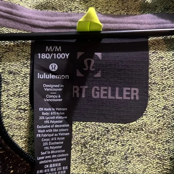 Lululemon X Robert Geller Limited Ed! Take The Moment Hoodie, Half-Zip, Size M
